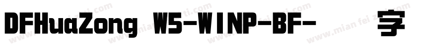 DFHuaZong W5-WINP-BF字体转换